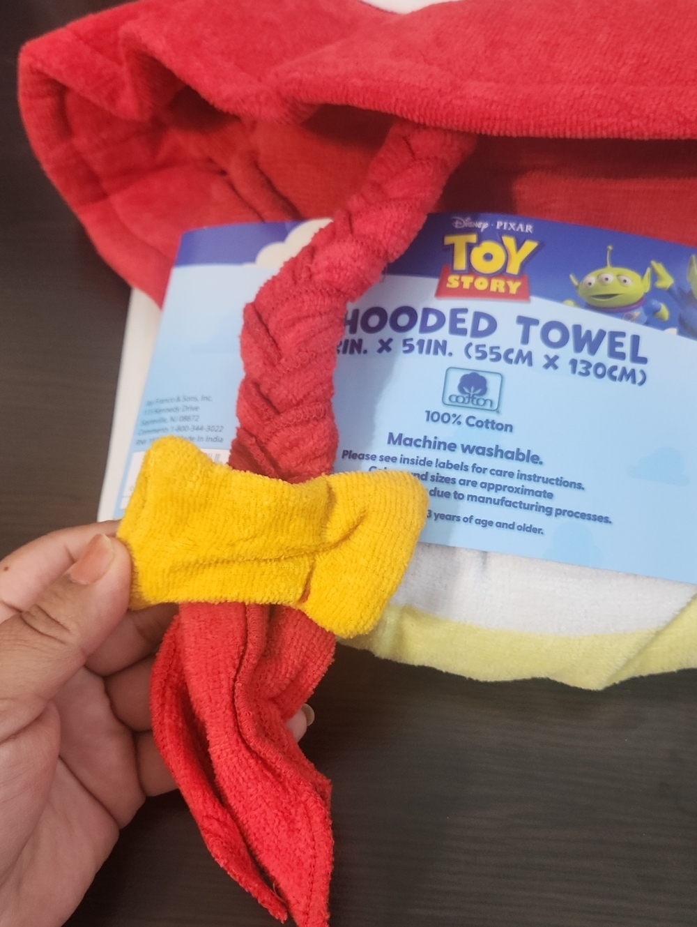 Disney Toy Story Jessie Hooded Towel - Picture 3 of 4